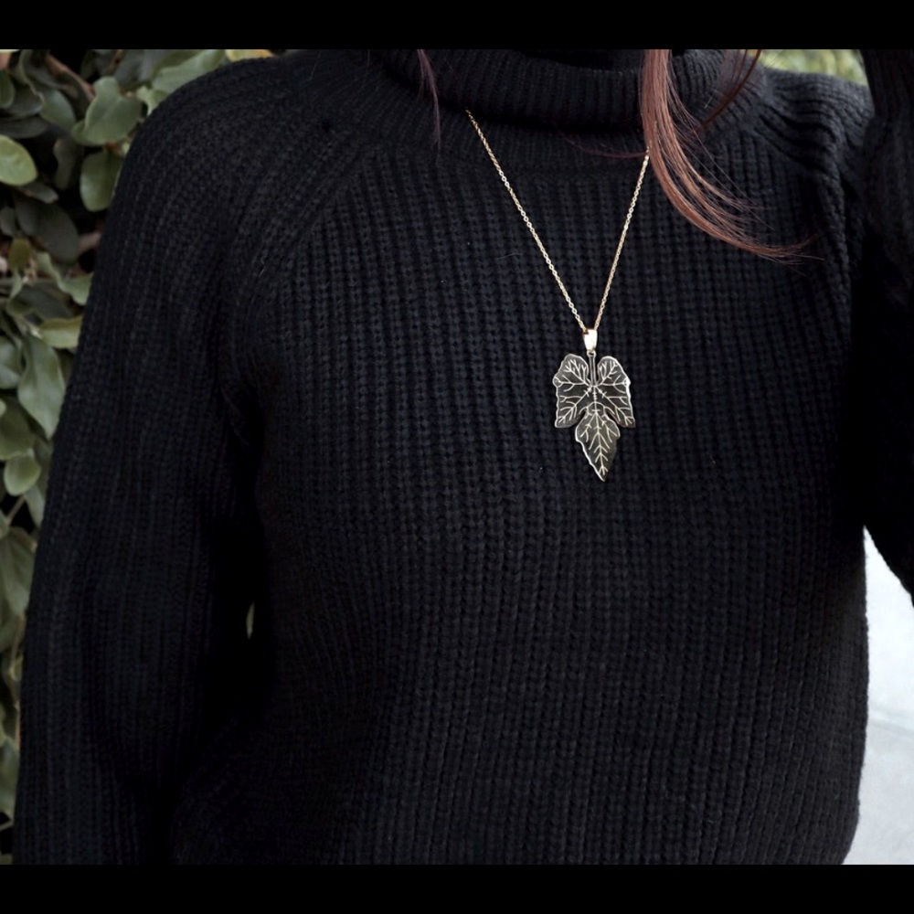 Pumpkin Leaf Necklace